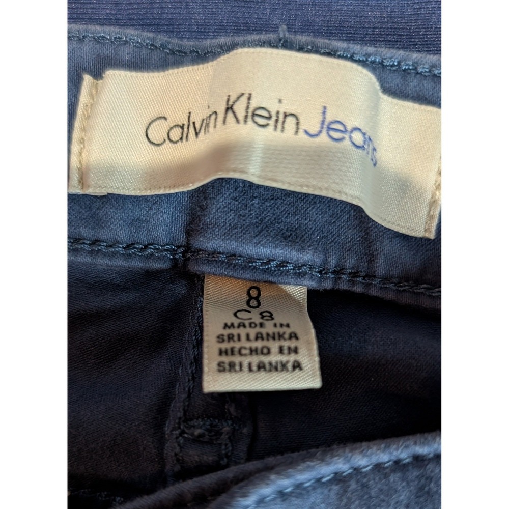 Calvin Klein Jeans Women Ankle Skinny Pants Blue‎ Size 8 - Picture 4 of 10